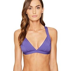 Onia ‘Alexandra’ Bikini Top Deep Royal Purple - Size Medium